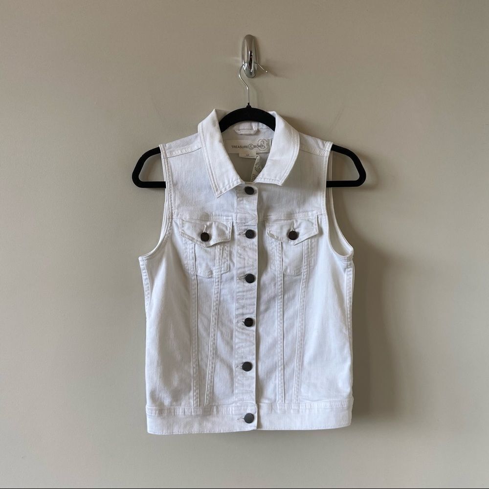 Treasure & Bond-100% Cotton Vest Jacket